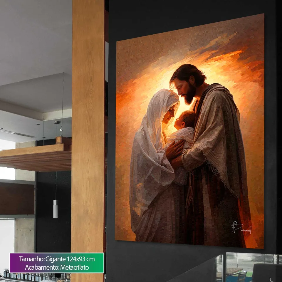 8928 Quadro Sagrada Família Realista (2)