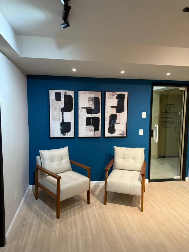Quadro Abstrato Essência Minimalista 3 Peças na casa de Guilherme