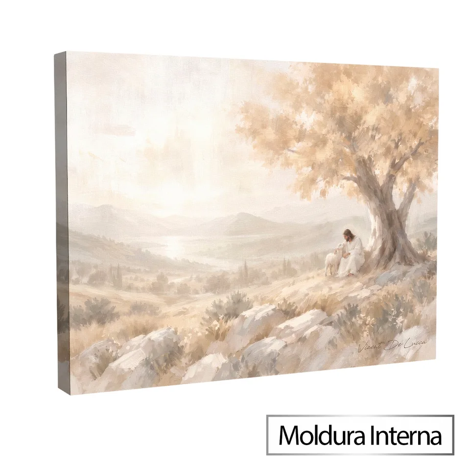 Quadro Um lugar de Paz - Coleção Minimalista — Moldura Interna, Médio 64x48