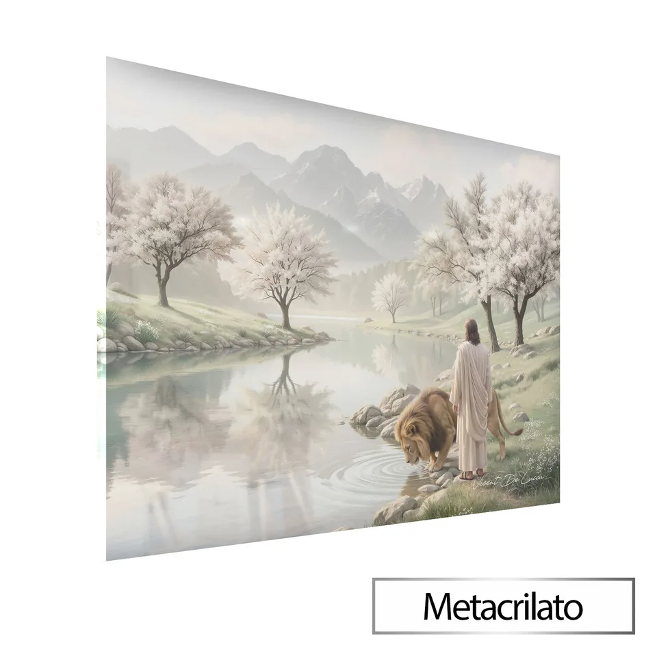 Quadro Jesus e o Leão de Judá - Coleção Minimalista — foto 10
