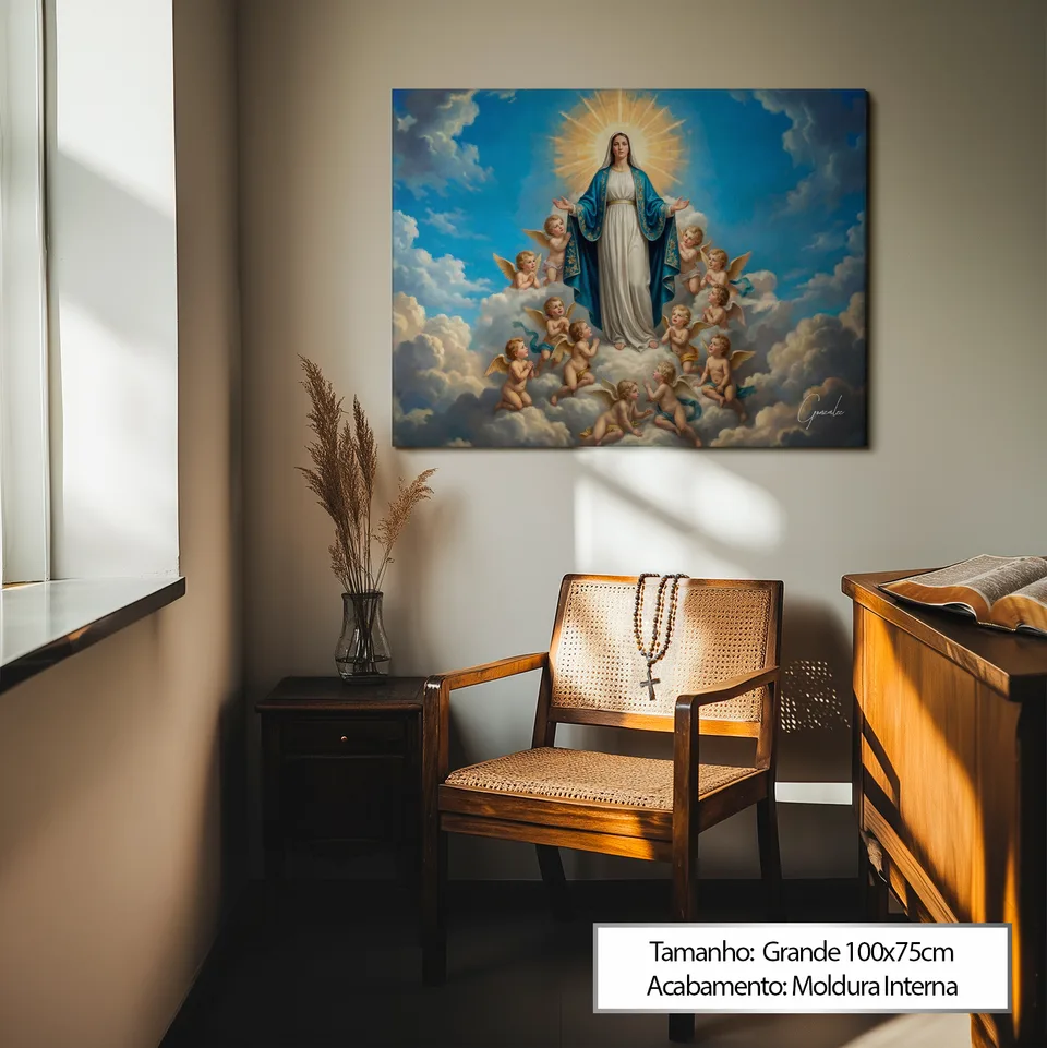maria imaculada — perspectiva do halo e luminosidade celestial