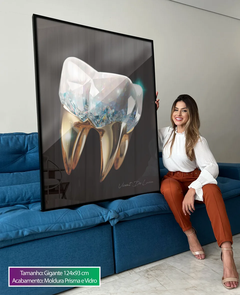 Quadro decorativo Dente de Diamante