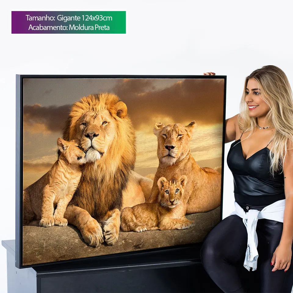 Quadro decorativo As Raízes do Leão