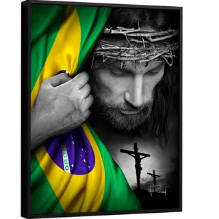 Quadro Tenha Fé - Quadros para Sala | QuadrosDecorativos.com