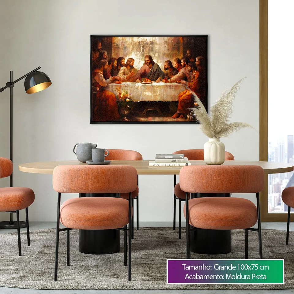 Quadro Santa Ceia Strati D'Arte — foto 2
