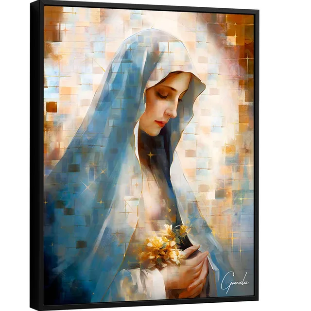 Quadro Nossa Senhora das Graças Grid Art