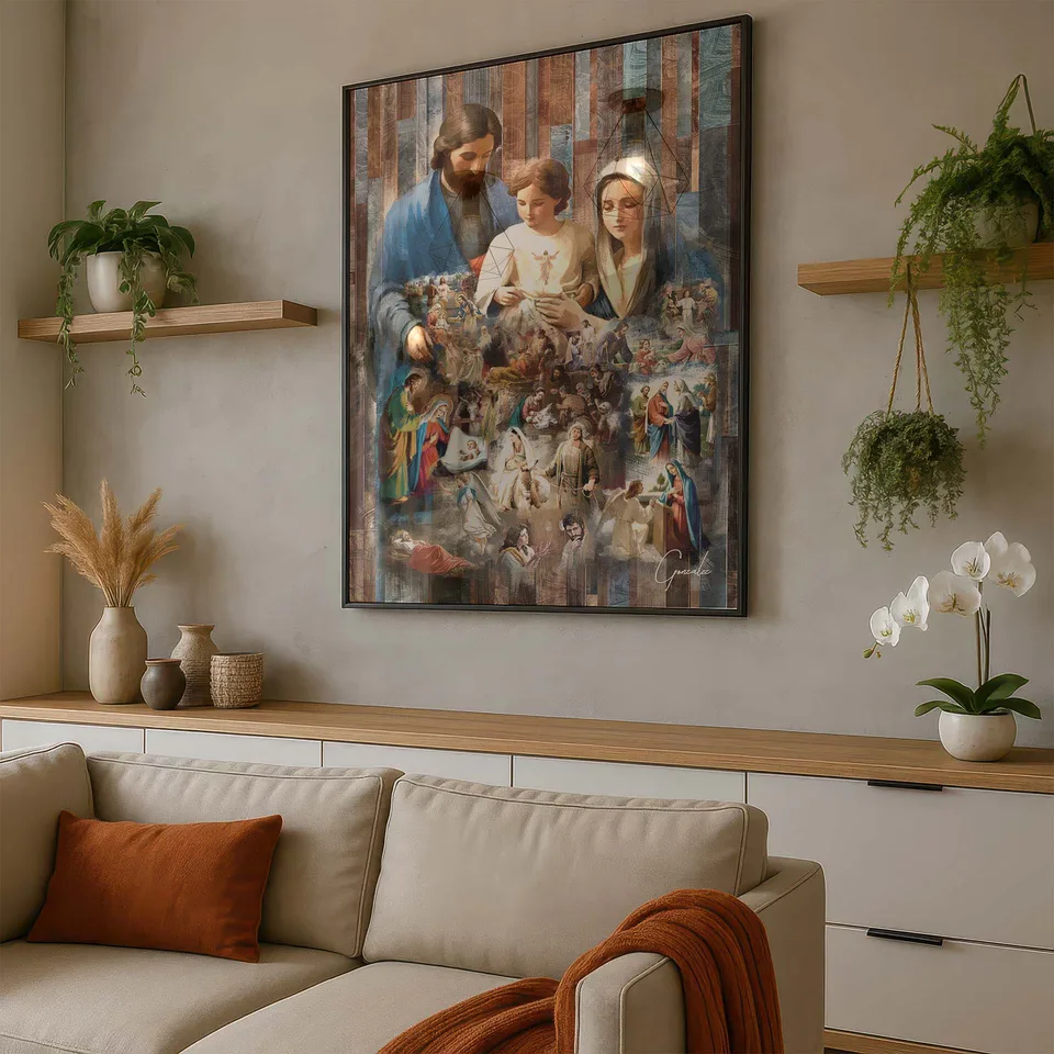 MOLD PRISMA – Sala bege com plantas