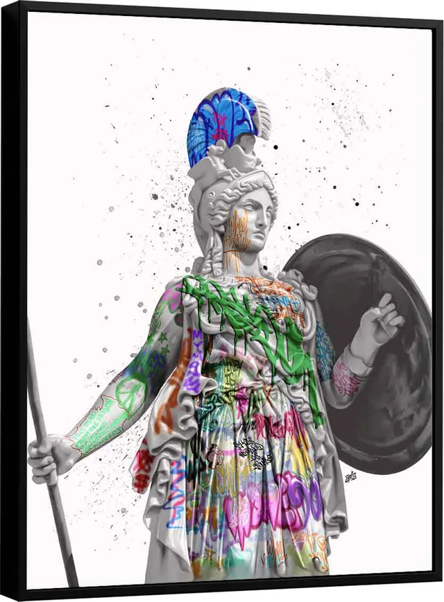 Quadro Deusa Athena Grafite CRAIG