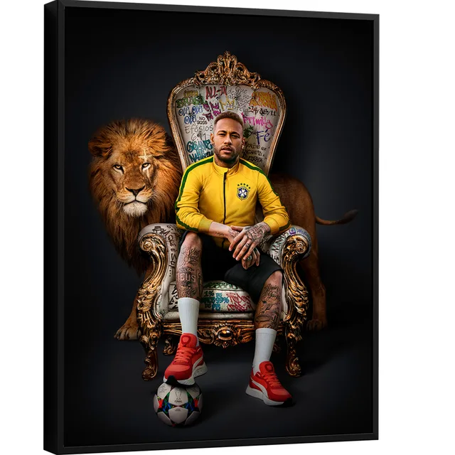 Masterpiece Trono - Quadro NEYMAR - Artista CRAIG | QuadrosDecorativos.com