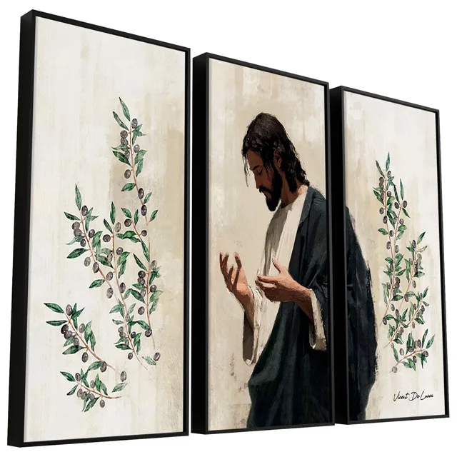 Quadro A Leveza de Cristo 3 Peças - Quadros de Motivação | QuadrosDecorativos.com