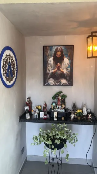 Quadro Jesus Grid Art na casa de João Adhemar Bincoletto Jr