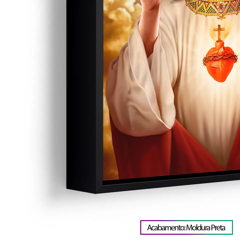 Quadro decorativo Jesus - arte religiosa quarto e sala