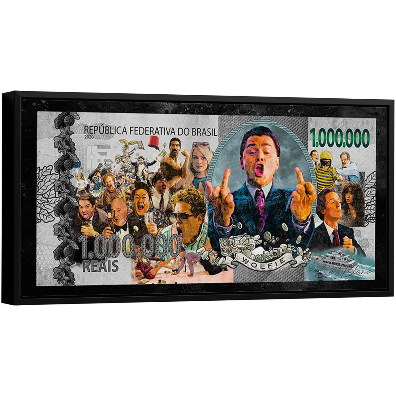 Quadro Nota de Wall Street em formato largo