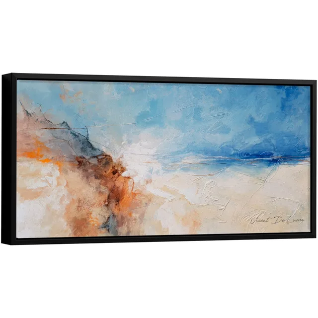 Quadro Silêncio Praiano - Coleção Abstrato Natural
