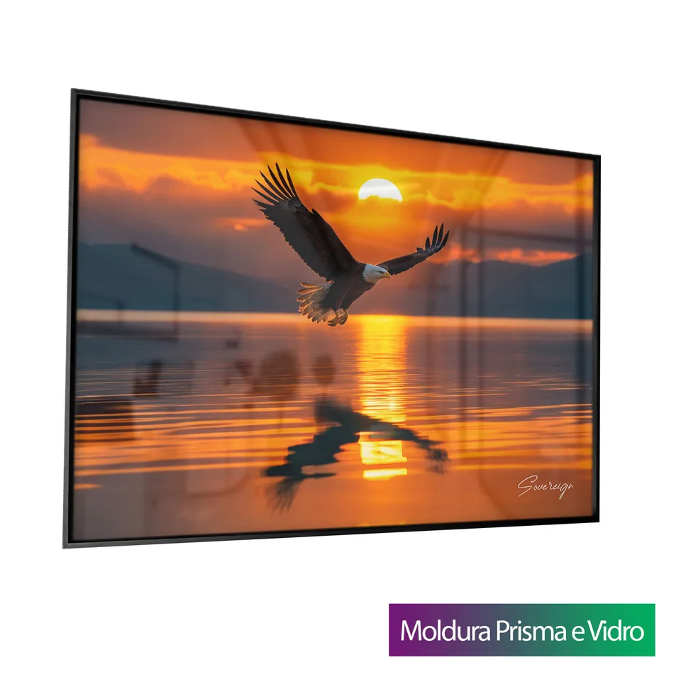 8992 Quadro Águia ao Pôr do Sol (5)