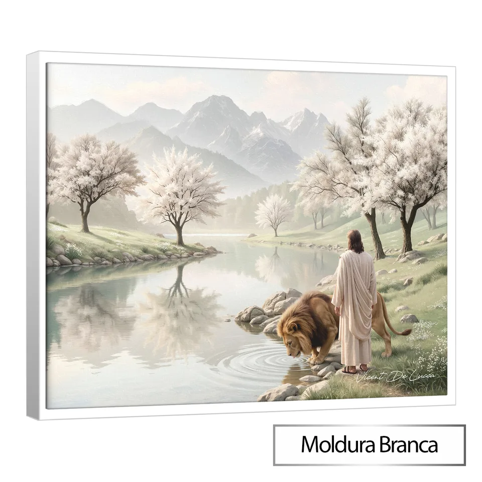 Quadro Jesus e o Leão de Judá - Coleção Minimalista — foto 8