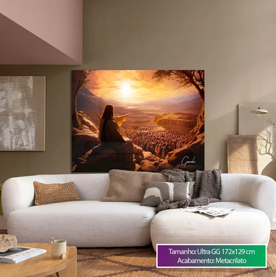 Quadro Jesus e seus Seguidores