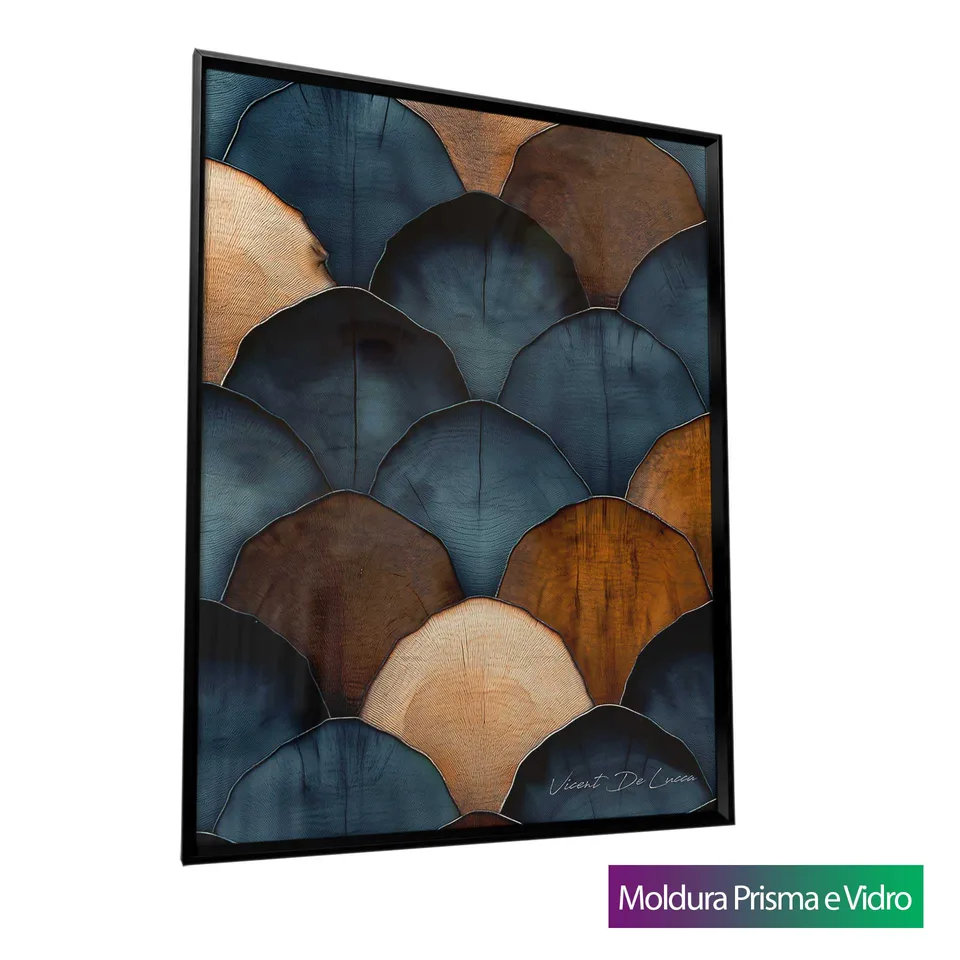 7023 Quadro Abstrato Escamas Amadeiradas (8)