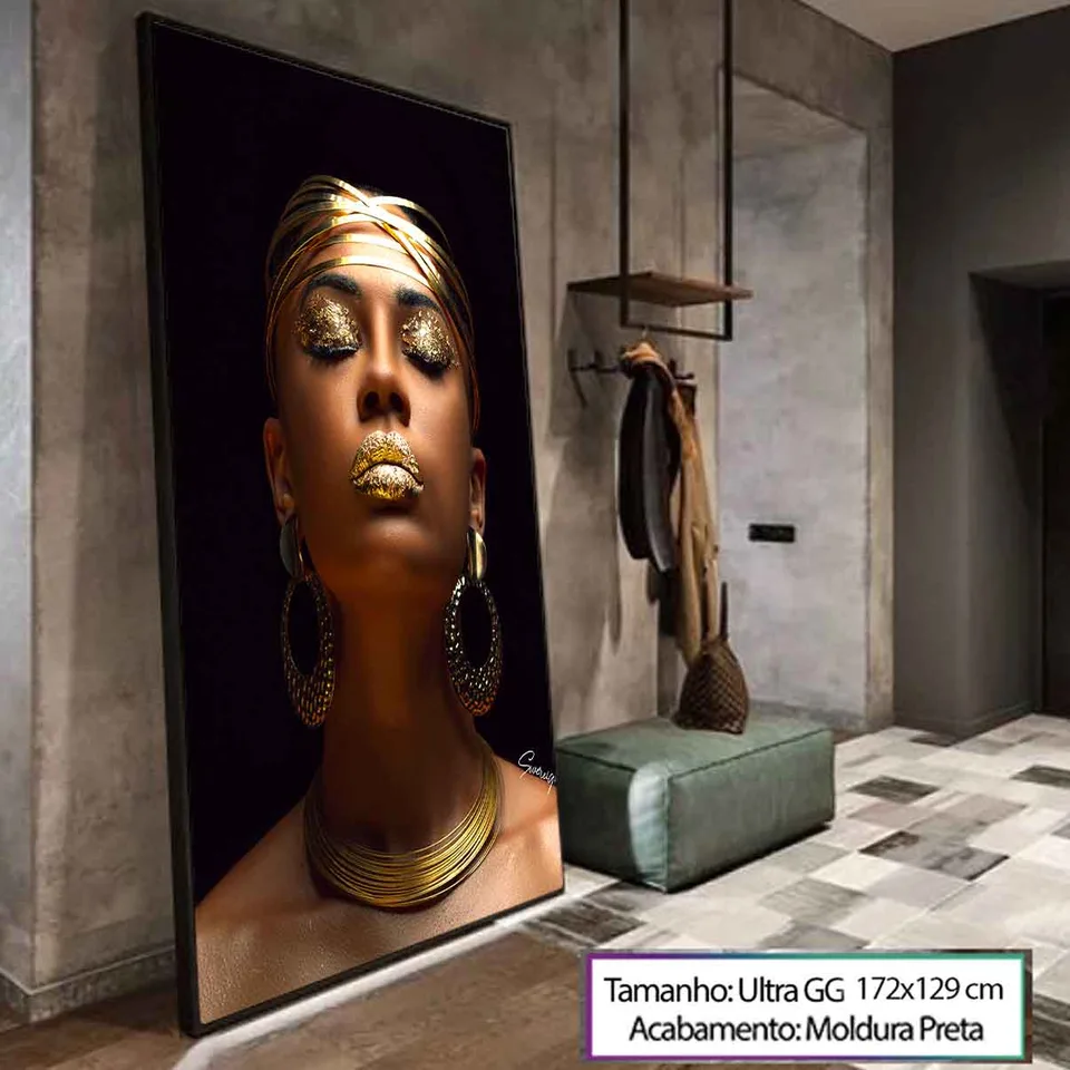 Quadro decorativo Africana Luxo
