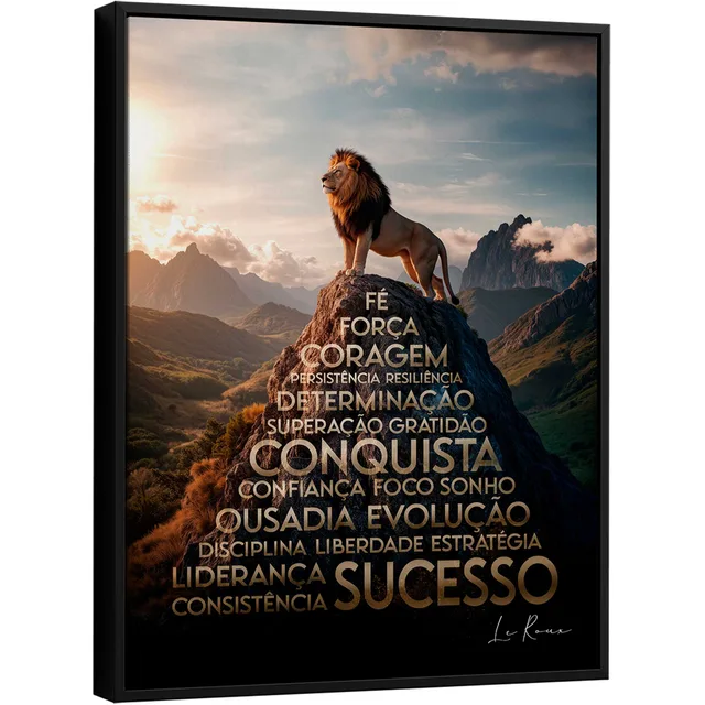 Quadro Visão do Leão - Escritório de Advocacia | QuadrosDecorativos.com