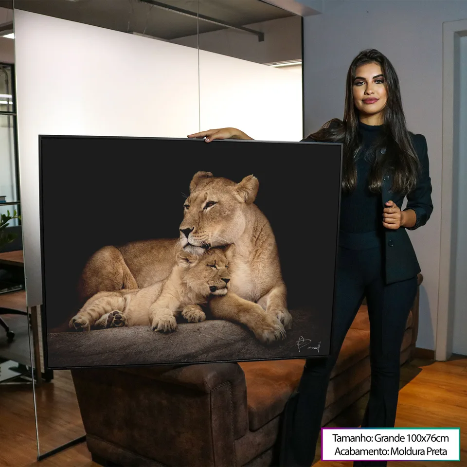 8236 Quadro Leoa Amorosa 8