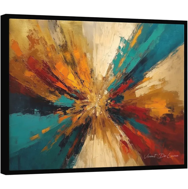 Quadro Abstrato Colisão de Tons - Quadros Abstratos | QuadrosDecorativos.com