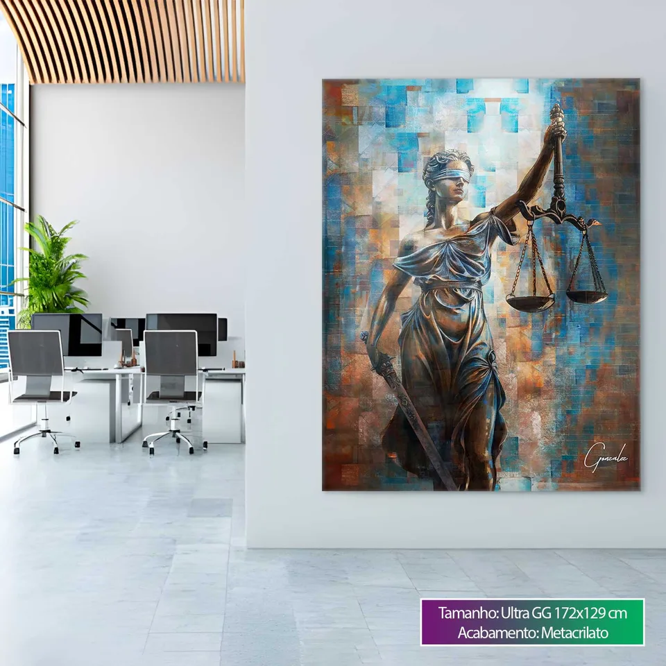 Quadro Deusa da Justiça Grid Art — foto 8