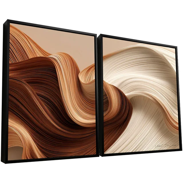 Quadro Fluidez Natural - 2 Peças