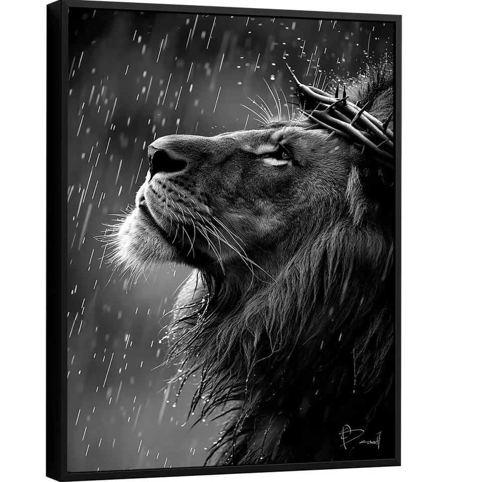 Quadro Leão Abençoado - Quadros de Paisagem | QuadrosDecorativos.com