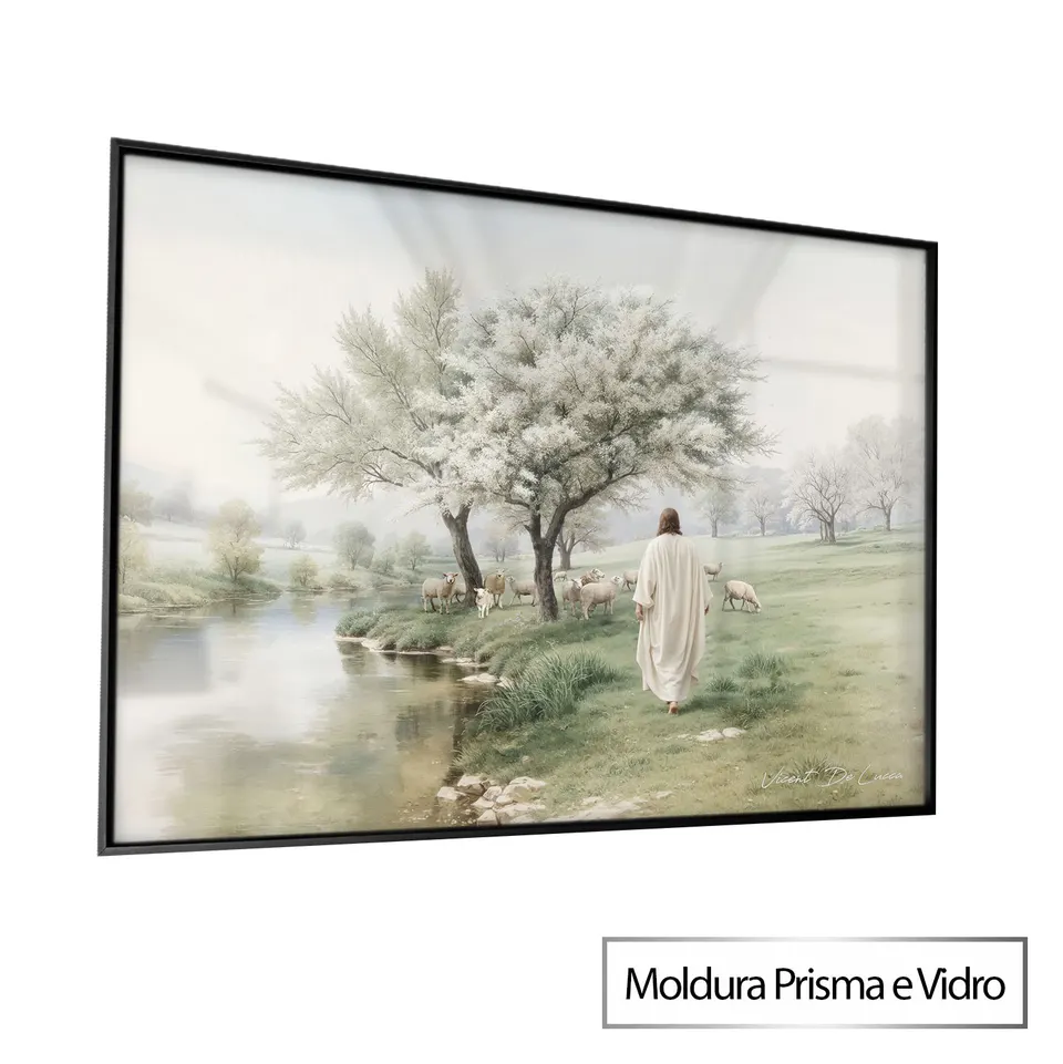 Quadro O Pastor da Paz – Coleção Minimalista
