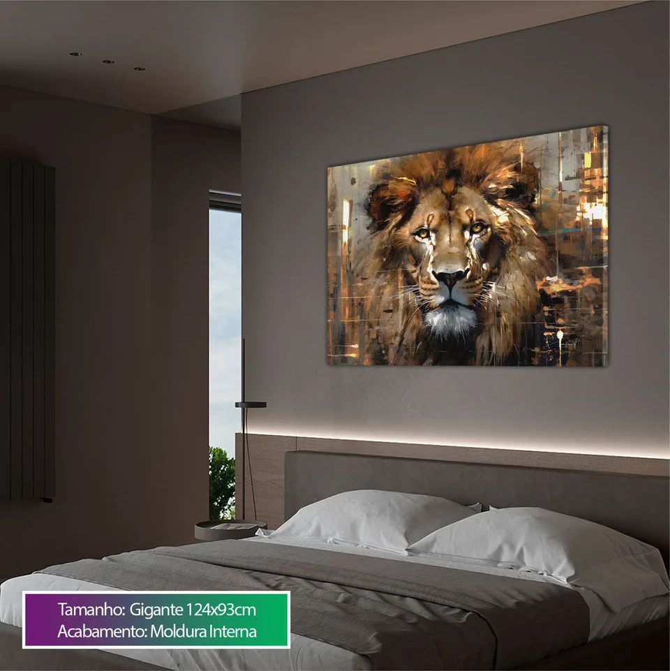 Quadro Leão Strati D'Arte — foto 4