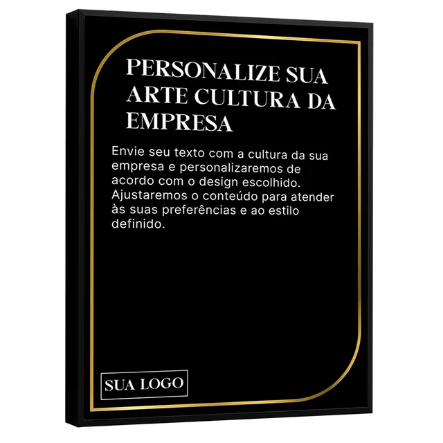 Personalize seu Quadro Cultura da Empresa - Quadros de Cultura Empresarial | QuadrosDecorativos.com