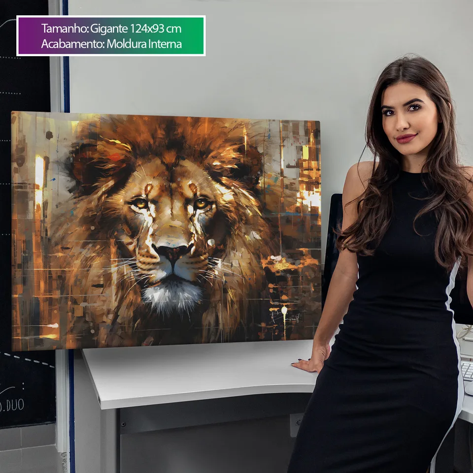 Quadro Leão Strati D'Arte — foto 12
