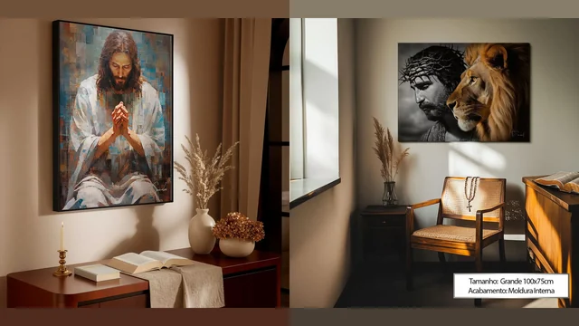 A importância de Quadros de Jesus na casa Cristã
