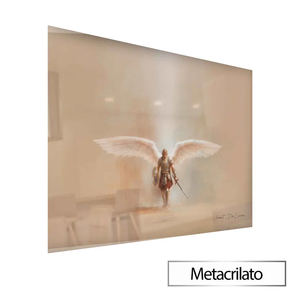 Quadro São Miguel Defensor Celestial - Coleção Minimalista