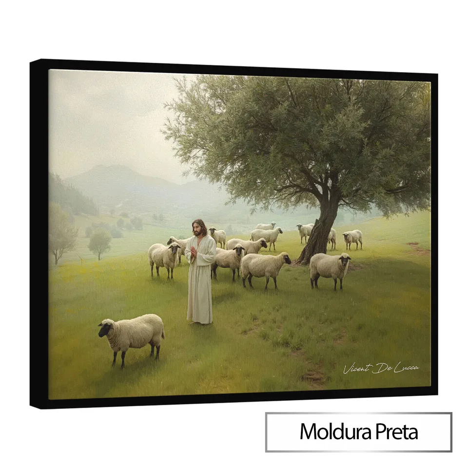 7105 Quadro Jesus e o Rebanho Sagrado (2)