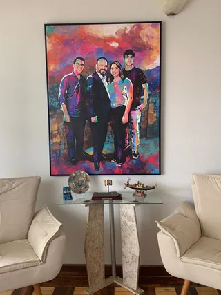 Masterpiece ChromoPintura - Quadro Juliana Paes na casa de Márcia Nogueira