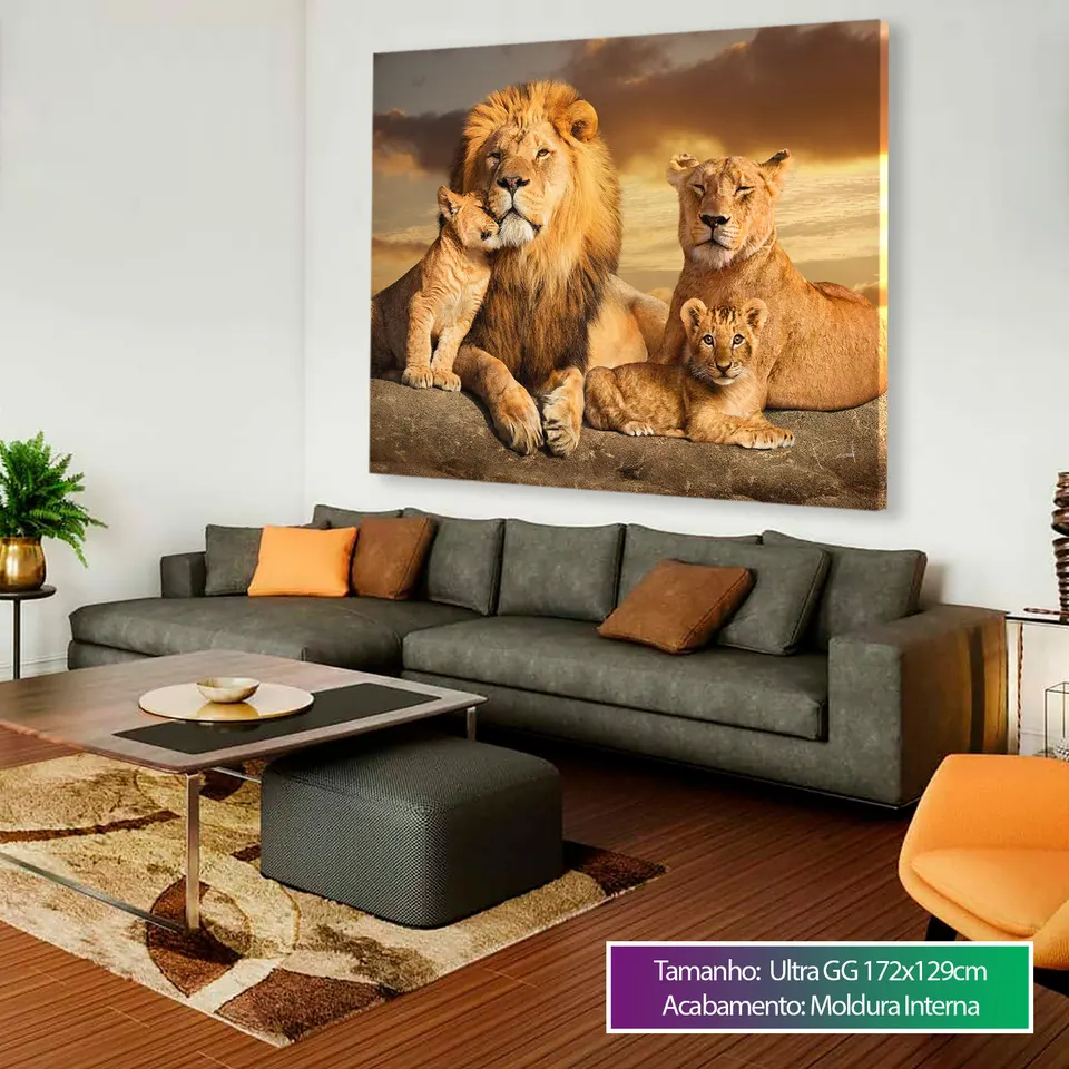 Quadro decorativo As Raízes do Leão