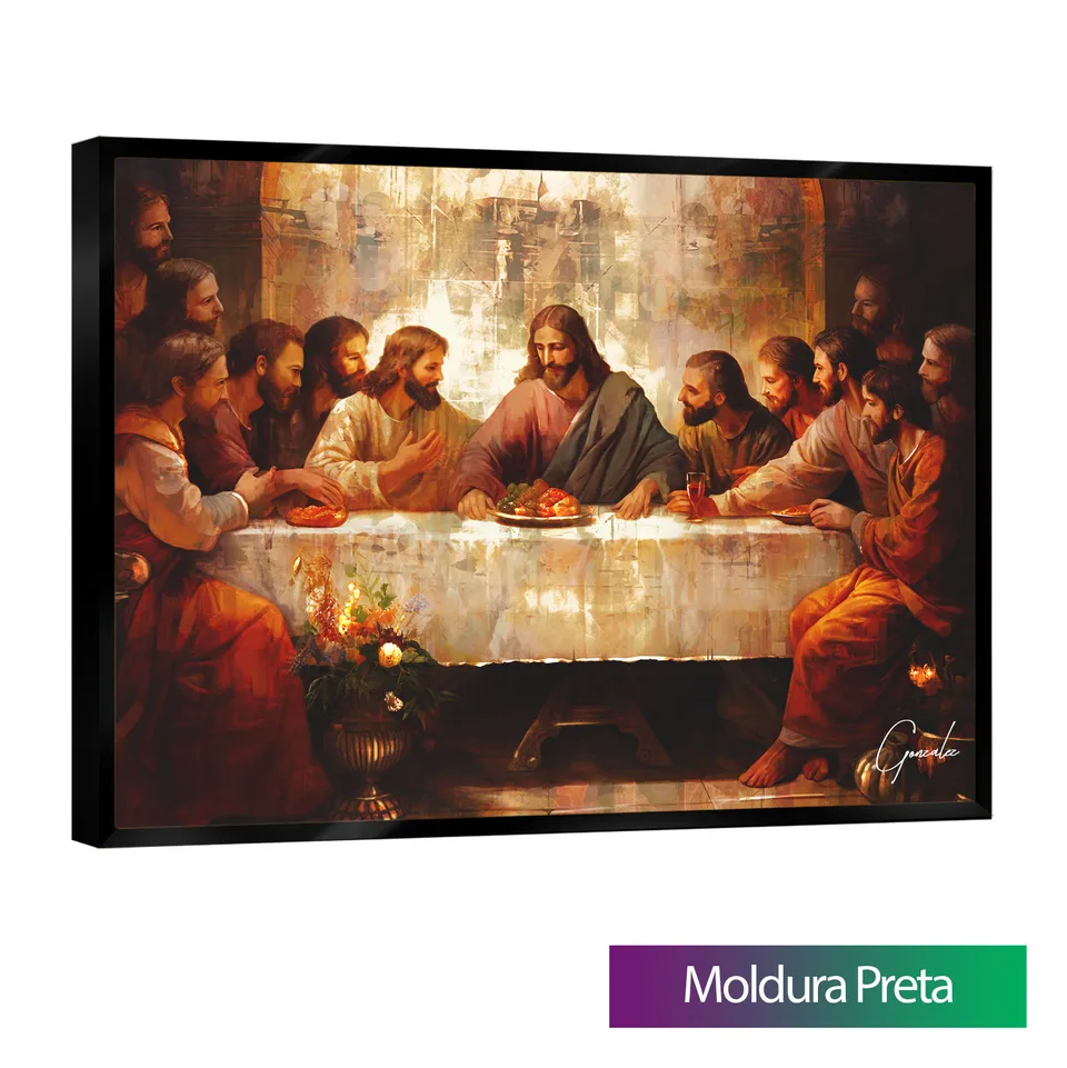 Quadro Santa Ceia Strati D'Arte — foto 9