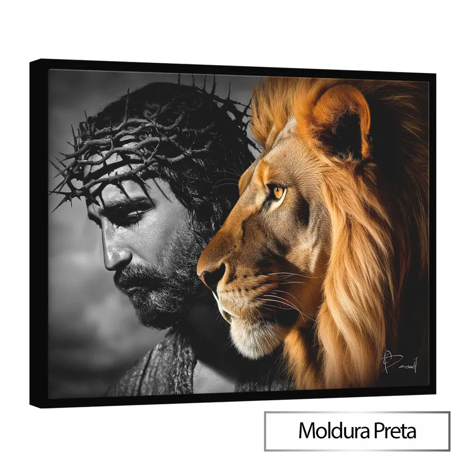 9751 Quadro Jesus O Leão de Judá (3)