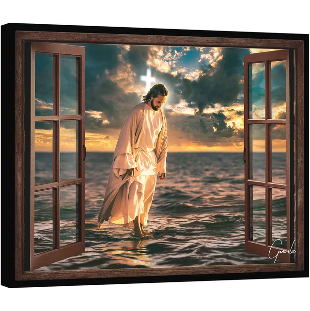 Quadro Jesus Sempre Está Presente - Quadros Religiosos | QuadrosDecorativos.com