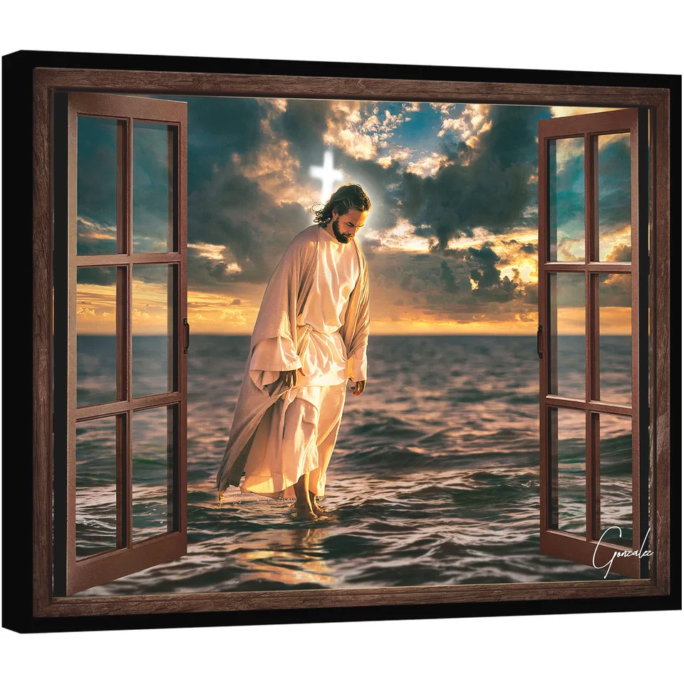 Quadro Jesus Sempre Está Presente - Quadros Religiosos | QuadrosDecorativos.com