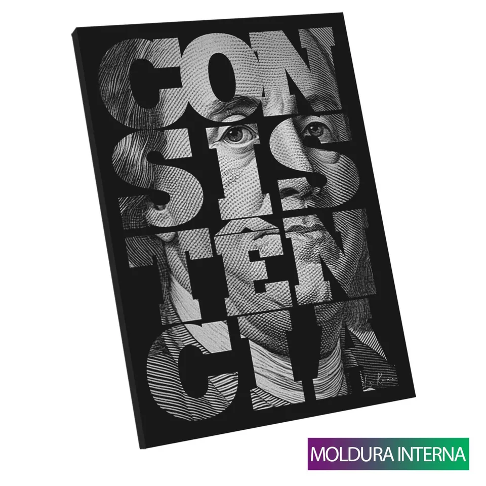 Quadro Consistência — Moldura Interna, Médio 64x48