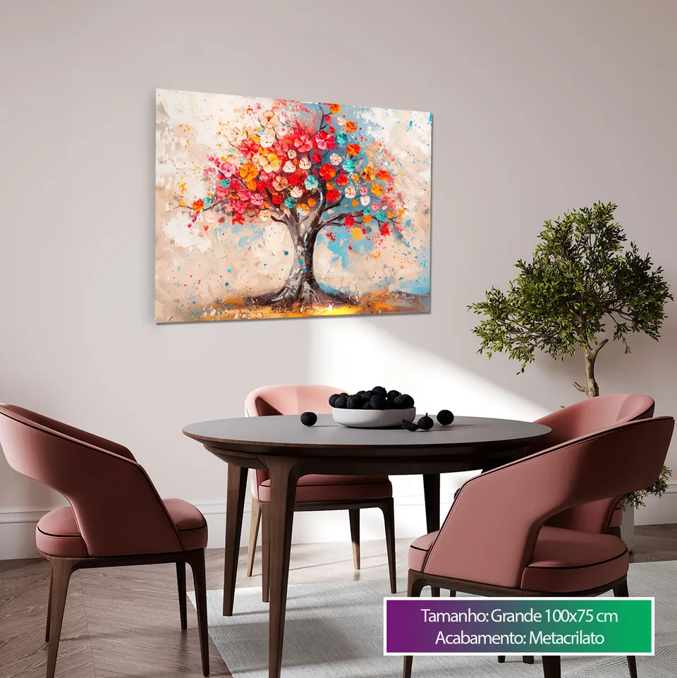 Quadro Árvore Alegria Floral — foto 4