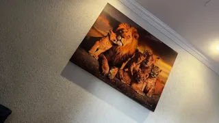 Quadro A Linhagem do Leão na casa de Gabriela R.