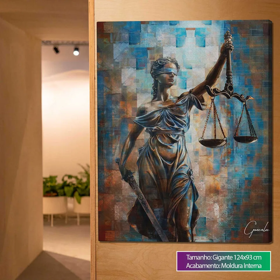 Quadro Deusa da Justiça Grid Art — foto 4