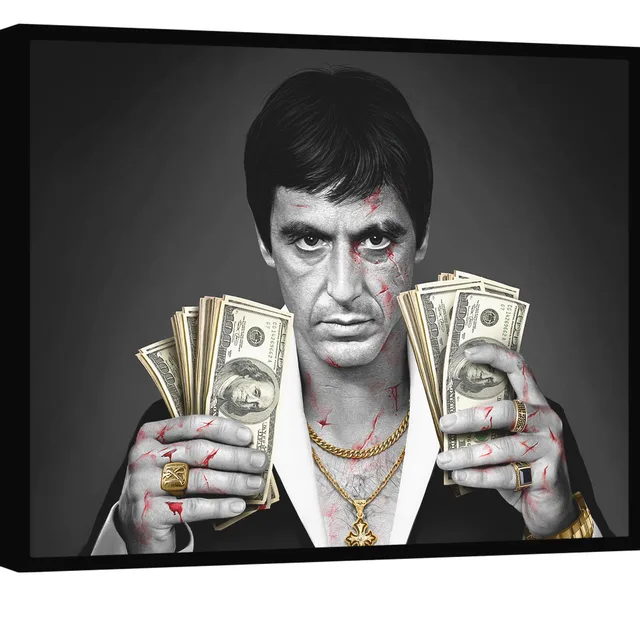 Quadro Scarface - Quadros Gangsters | QuadrosDecorativos.com
