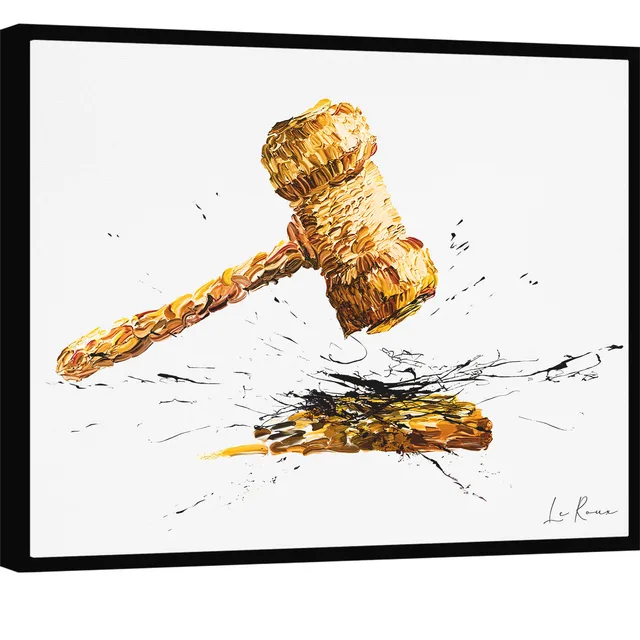 Quadro decorativo Martelo da Justiça