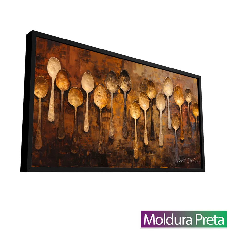 8844 Quadro Colheres de Bronze (4)