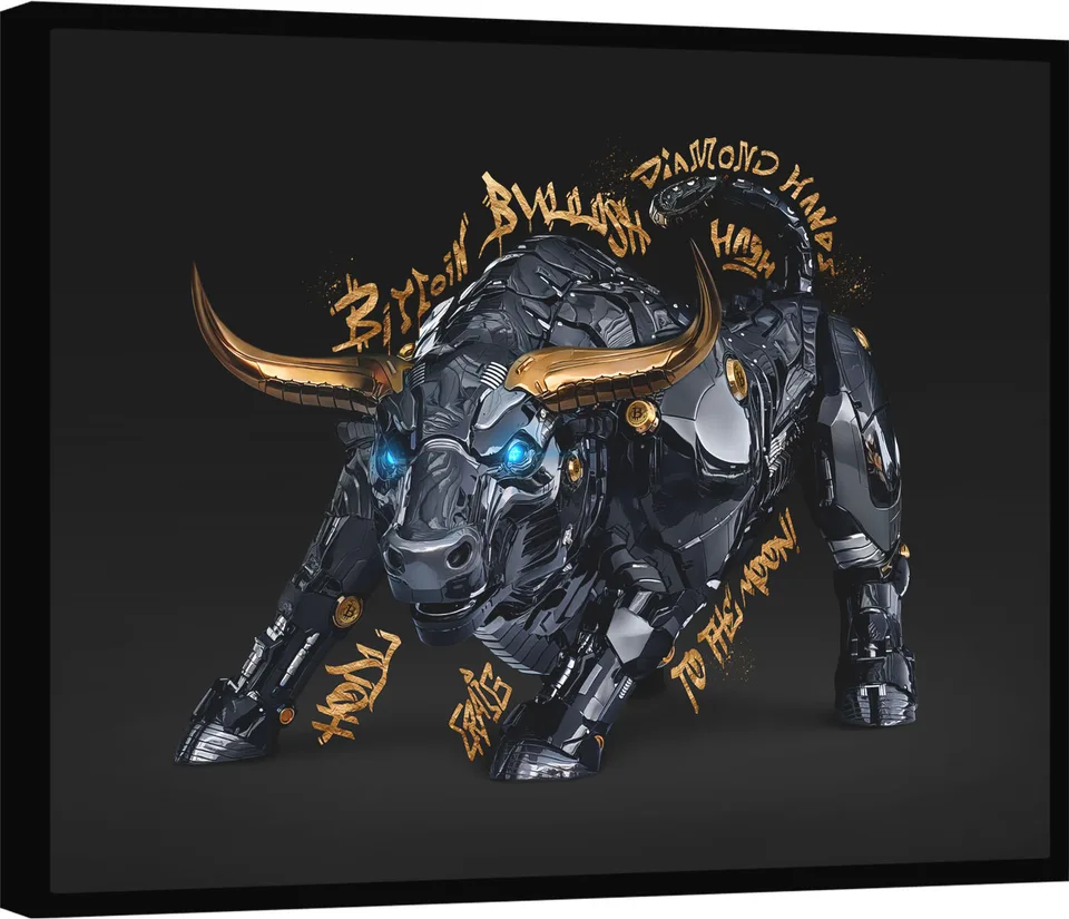 Quadro Criptobull - Artista CRAIG | QuadrosDecorativos.com